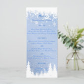 Winter Wonderland Wedding, Snow, Christmas Party, Menu | Zazzle