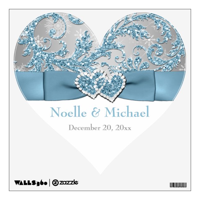 Winter Wonderland Wedding Wall/Floor Decal (Front)