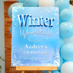 Winter Wonderland Welcome Sign