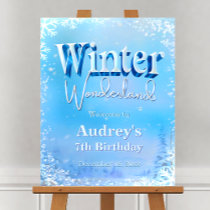 Winter Wonderland Welcome Sign