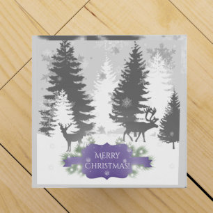 Winter Wonderland Wine Gift Box - Purple
