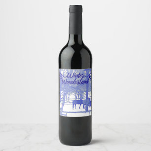Winter Wonderland Wine Label