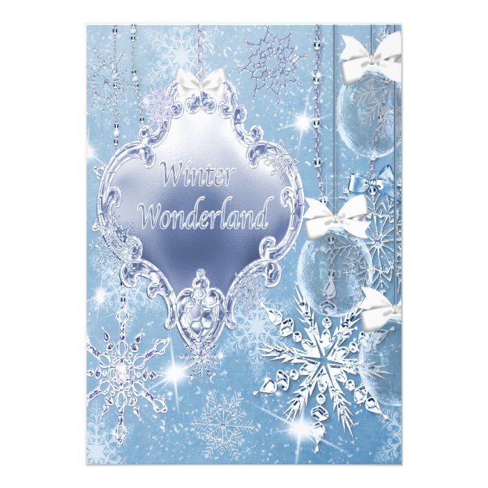 Winter Wonderland Winter Prom Invitations