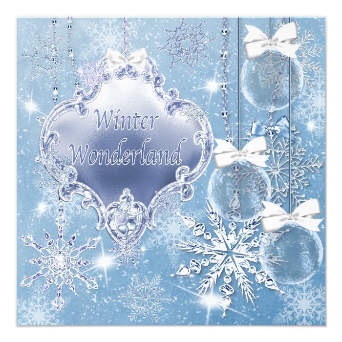 Winter Wonderland Winter Prom Invitations