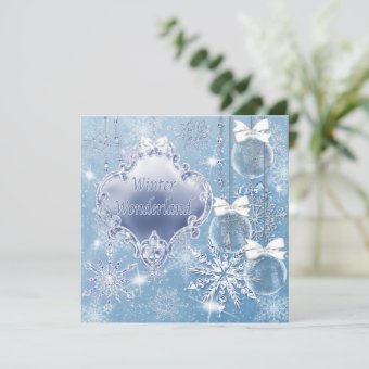 Winter Wonderland Winter Prom Invitations | Zazzle