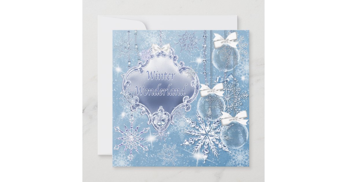 Winter Wonderland Winter Prom Invitations | Zazzle