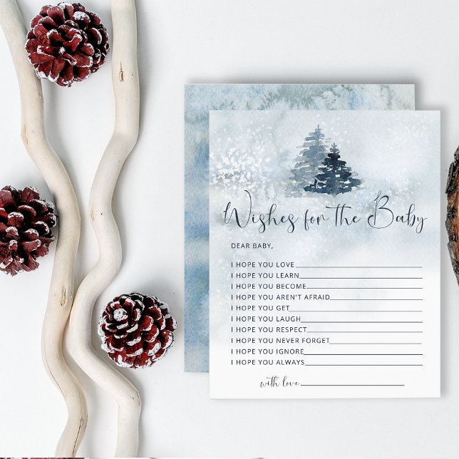 Winter wonderland wishes for baby card (Creator Uploaded)