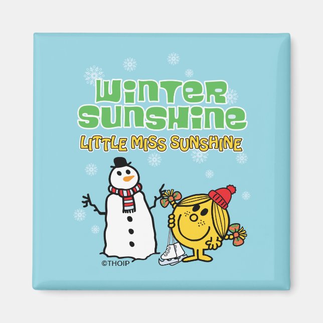 Winter Wonderland with Little Miss Sunshine Magnet (Front)