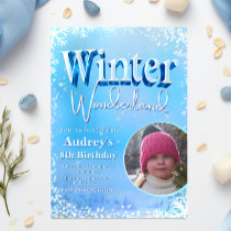 Winter Wonderland with Picture Invitation