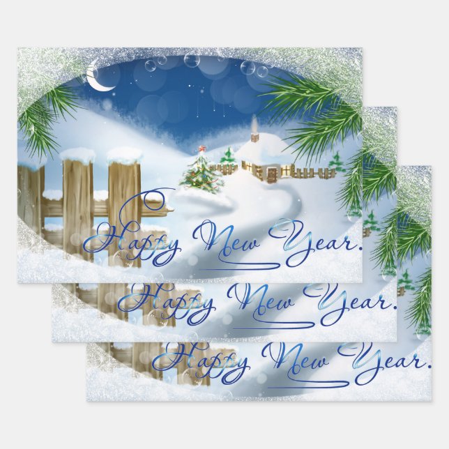 Winter Wonderland Wrapping Paper Sheets (Set)