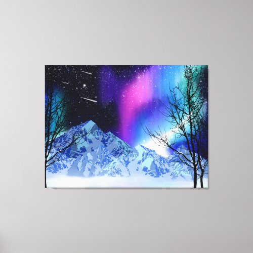 Winter Wonderlights Canvas Print