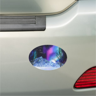 Winter Wonderlights Car Magnet