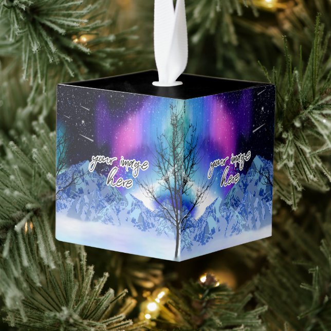 Winter Wonderlights Cube Ornament (Tree)