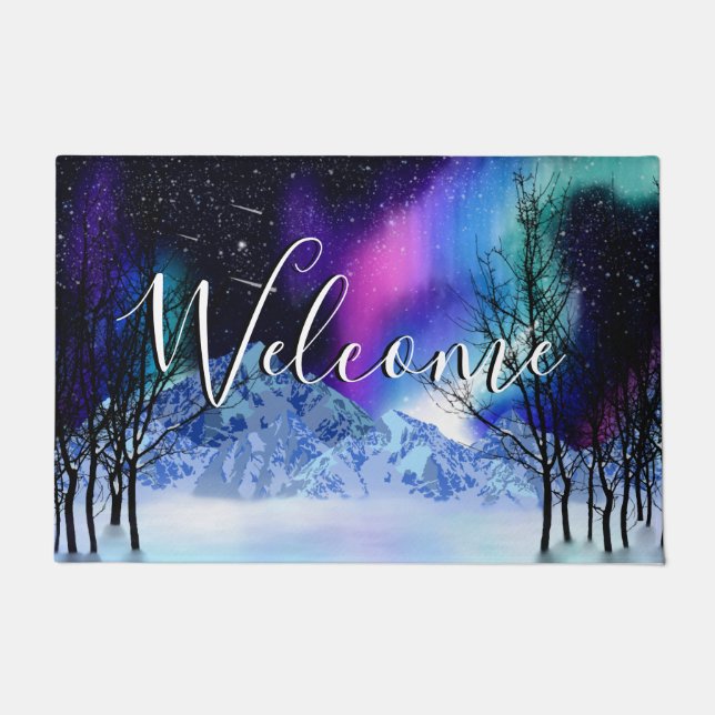 Winter Wonderlights Doormat (Front)