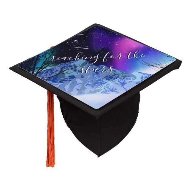 Winter Wonderlights Graduation Cap Topper (Angled)