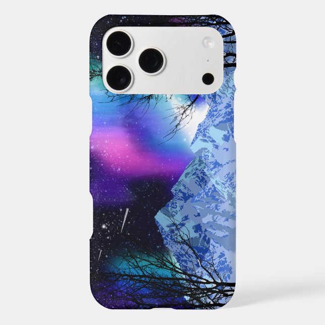 Winter Wonderlights Iphone Case (Back)