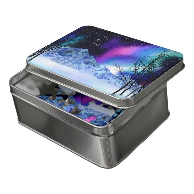 Winter Wonderlights Jigsaw Puzzle (Lid Open)