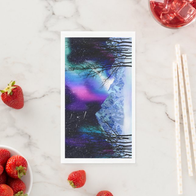 Winter Wonderlights Paper Guest Towels (Insitu)