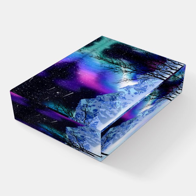 Winter Wonderlights Paperweight (Angled)