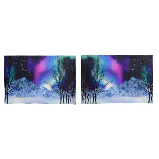 Winter Wonderlights Pillow Case (Front-Set)