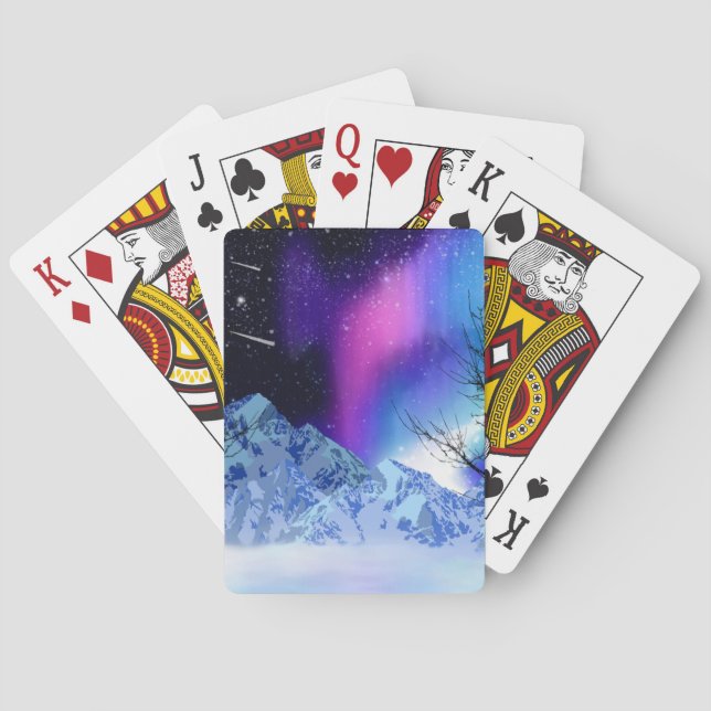 Winter Wonderlights Poker Cards (Back)