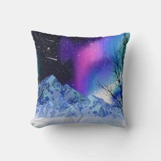 Winter Wonderlights Throw Pillow