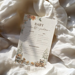 Winter Woodland Animals Baby Advice and Prediction