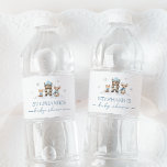 Winter Woodland Animals Baby Shower Water Label