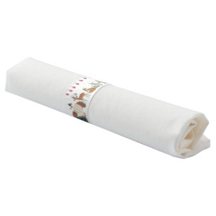 Winter Woodland Animals Forest Baby Shower Napkin Bands