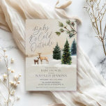 Winter Woodland Baby It's Cold Outside Baby Shower Invitation<br><div class="desc">Cozy up for a winter wonderland baby shower with this woodland-themed invitation featuring adorable forest animals and a frosty “Baby,  It’s Cold Outside” vibe. Perfect for celebrating your little one on the way in a warm,  rustic setting.</div>