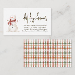 Winter Woodland Baby Shower Display Card