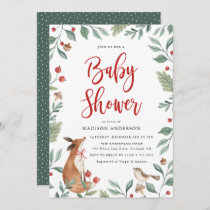 Winter Woodland | Baby Shower Invitation