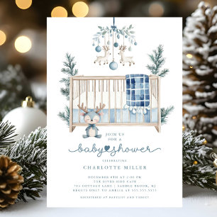 Winter Woodland Baby Shower Invitation