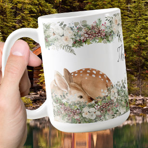 Winter Woodland Deer The Wild One Coffee Mug