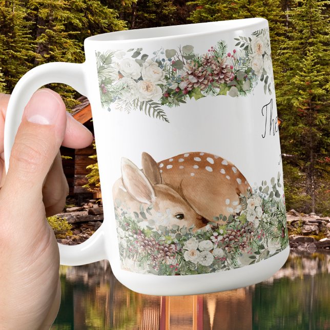 Winter Woodland Deer The Wild One  Coffee Mug (Creator Uploaded)