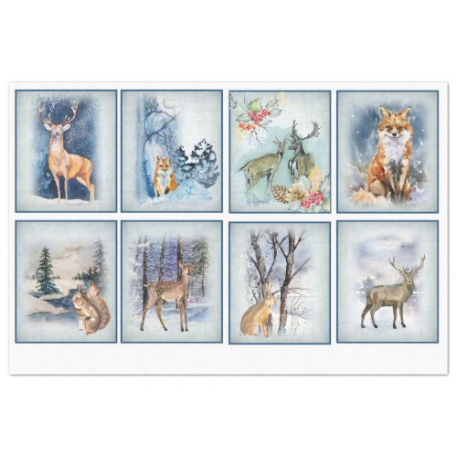 Winter Woodland Emphemera Series Design 11 Tissue Paper