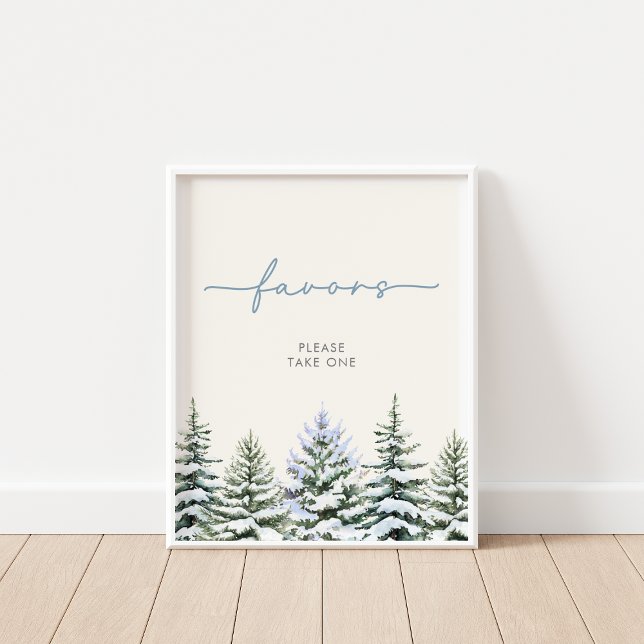 Winter Woodland Favors Sign (Creator Uploaded)