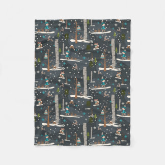 Winter Woodland Fleece Blanket