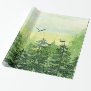 Winter Woodland,Forest Birds Wrapping Paper