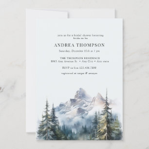 Winter Woodland Forest Invitations