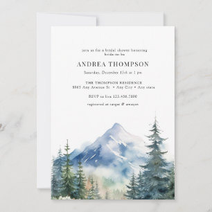 Winter Woodland Forest Invitations