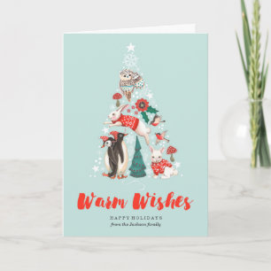 Winter Woodland Forest Tree Greetings Cards