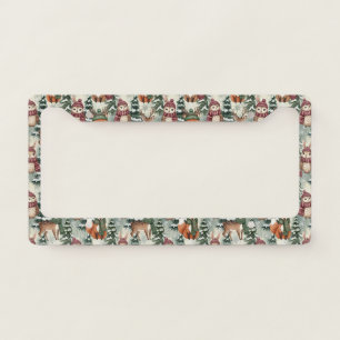 Winter Woodland Friends – Cute Animals (1) License Plate Frame