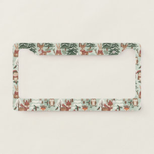 Winter Woodland Friends – Cute Animals (2) License Plate Frame