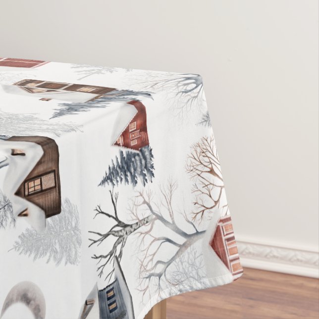 Winter Woodland Pattern  Tablecloth (In Situ)