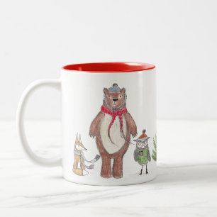 Winter Woodland Two-Tone Coffee Mug