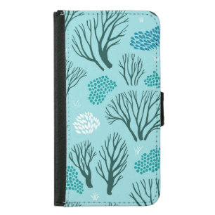 Winter Woodland: Vintage Seamless Samsung Galaxy S5 Wallet Case