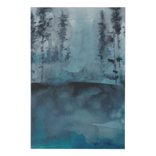 Winter Woods Faux Canvas Print