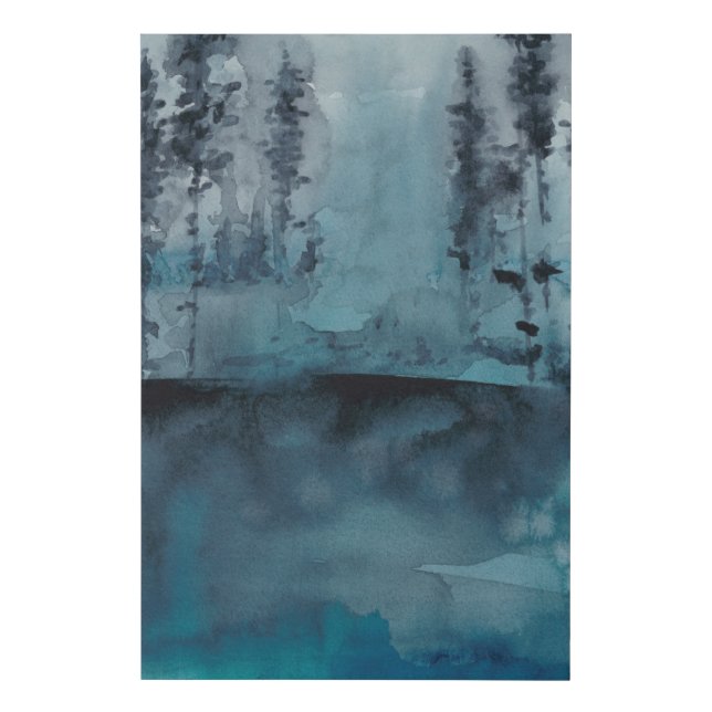 Winter Woods Faux Canvas Print (Front)