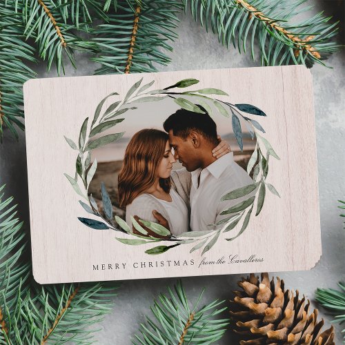 Winter Woods  Holiday Photo Card